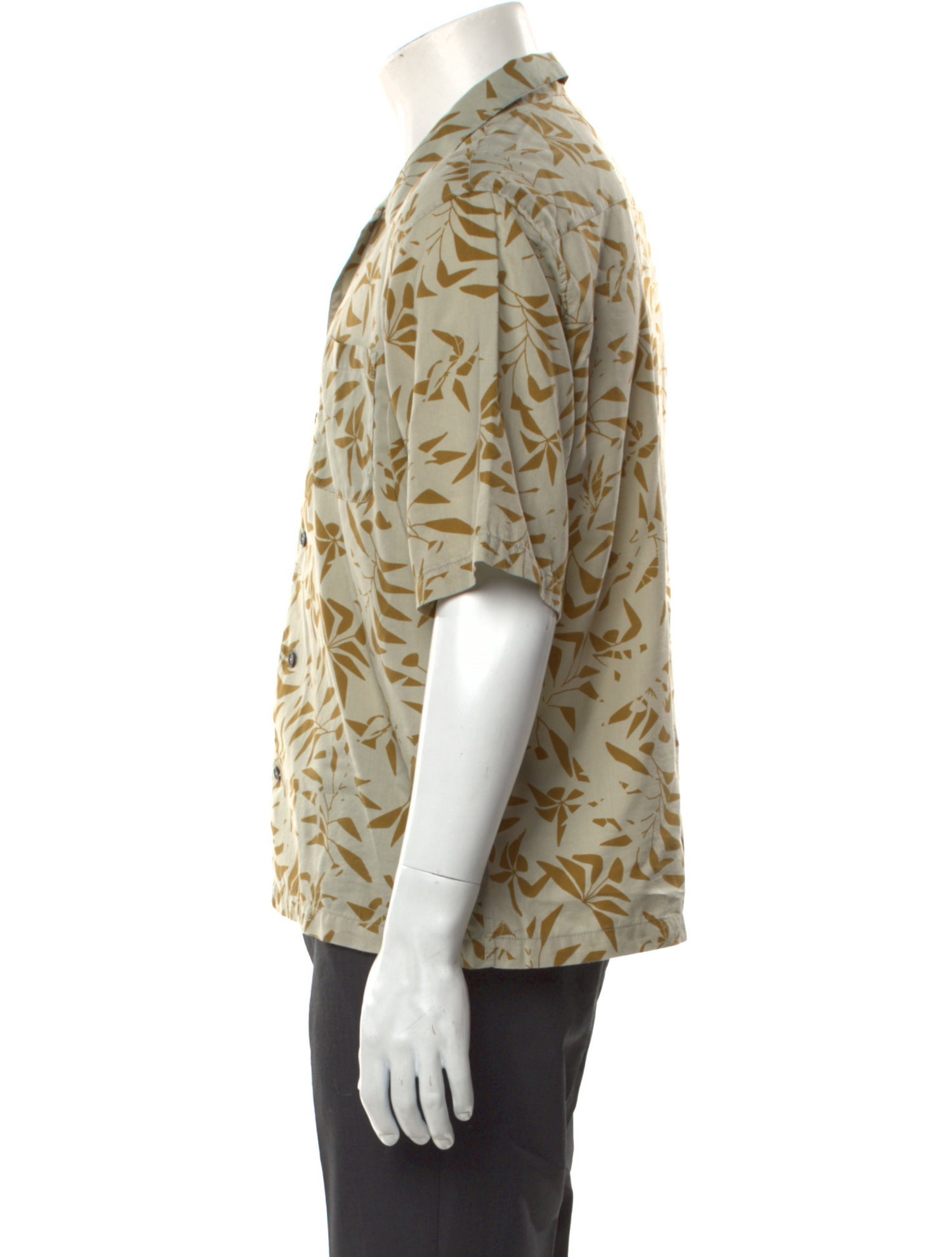 Saint Laurent Floral Print Short Sleeve Shirt